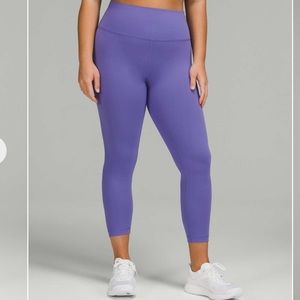 NWT! Lululemon wunder train high rise 25”